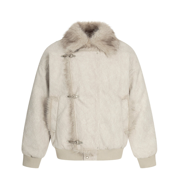 3-6-5.shop Fur-Trim Toggle Jacket