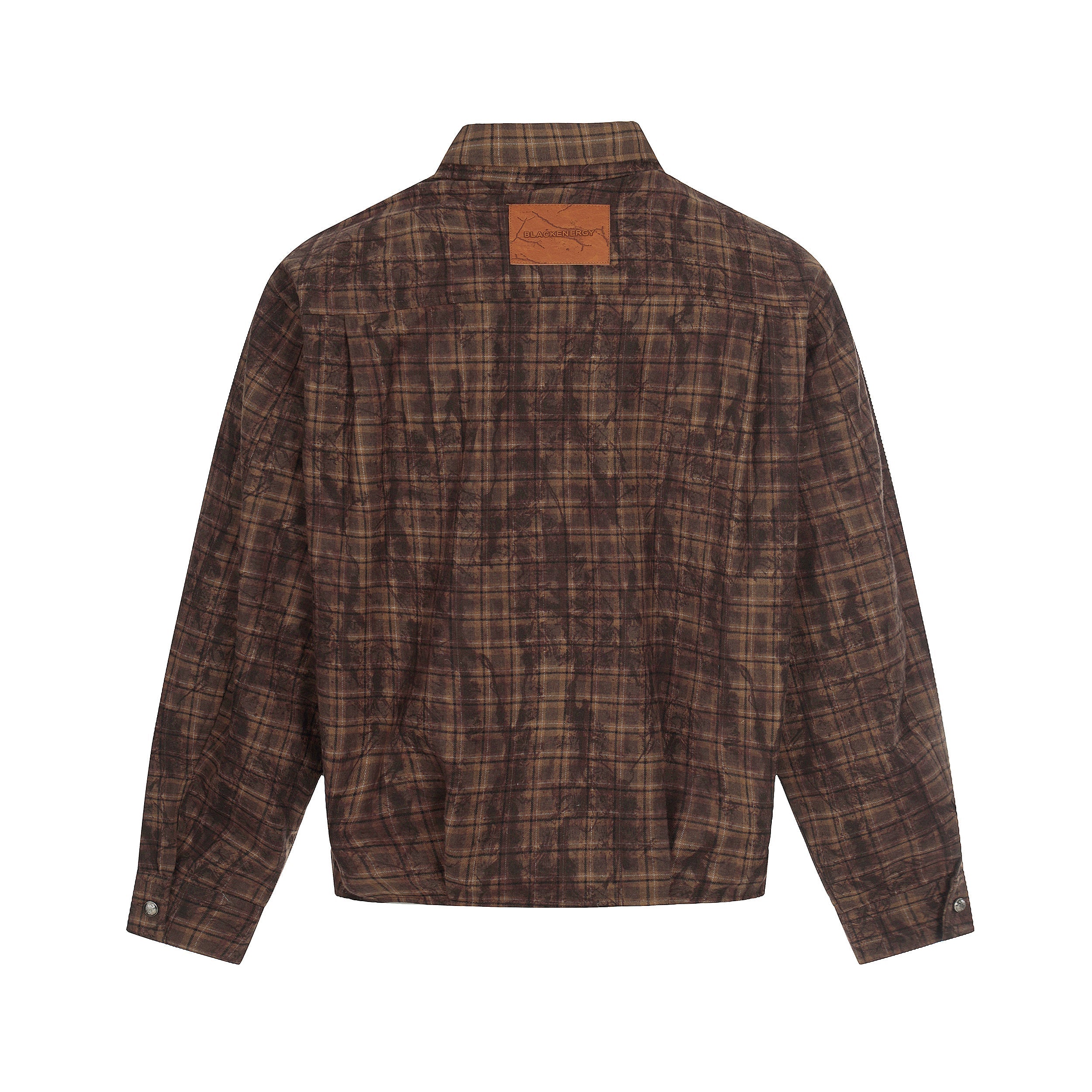 3-6-5.shop Vintage Plaid Button-Up Jacket