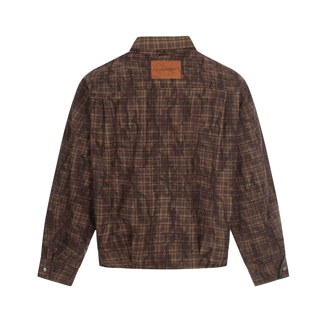 3-6-5.shop Vintage Plaid Button-Up Jacket