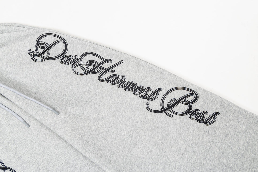 3-6-5.shop Script Logo Wide-Leg Sweatpants