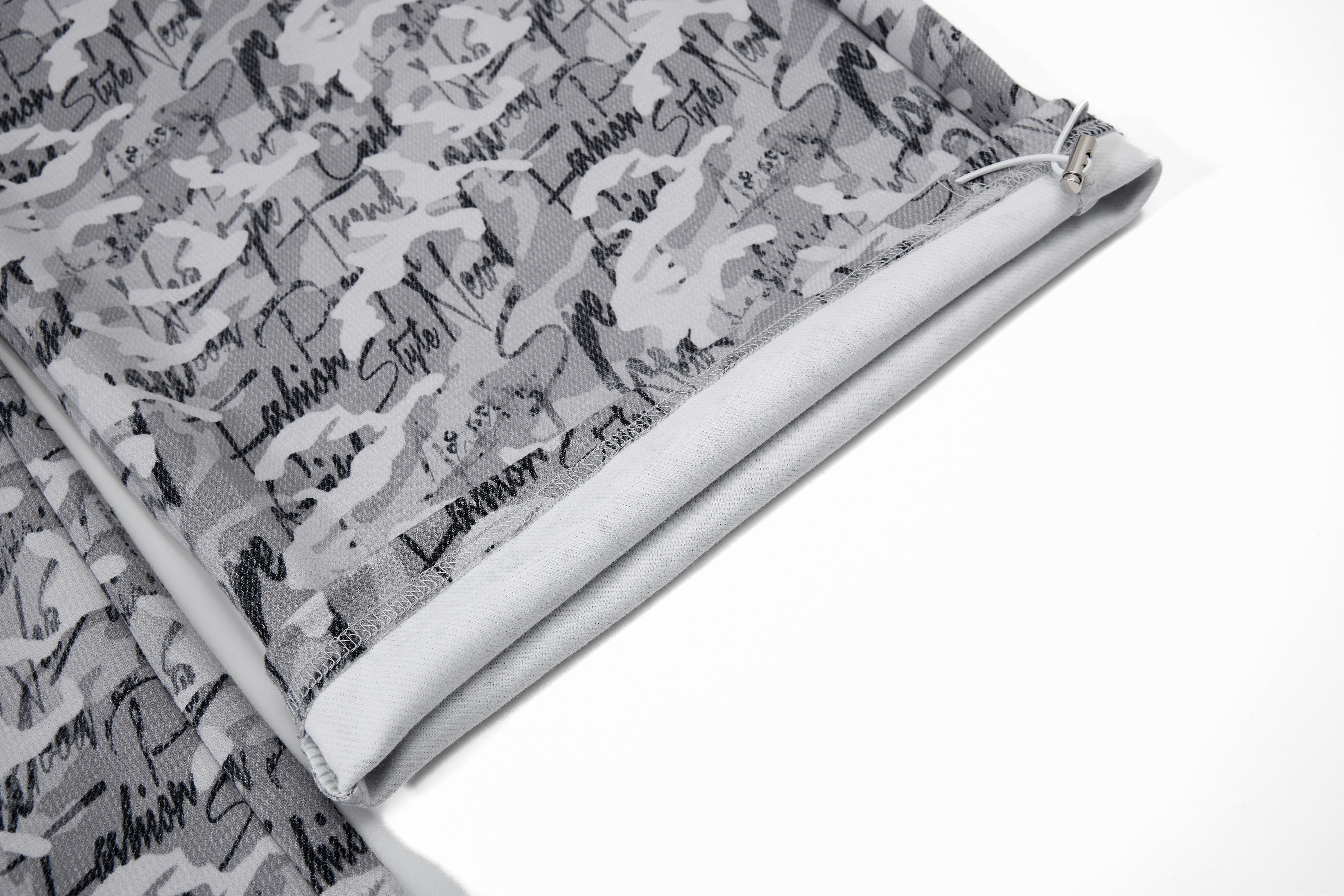 3-6-5.shop Camo Script Wide-Leg Pants