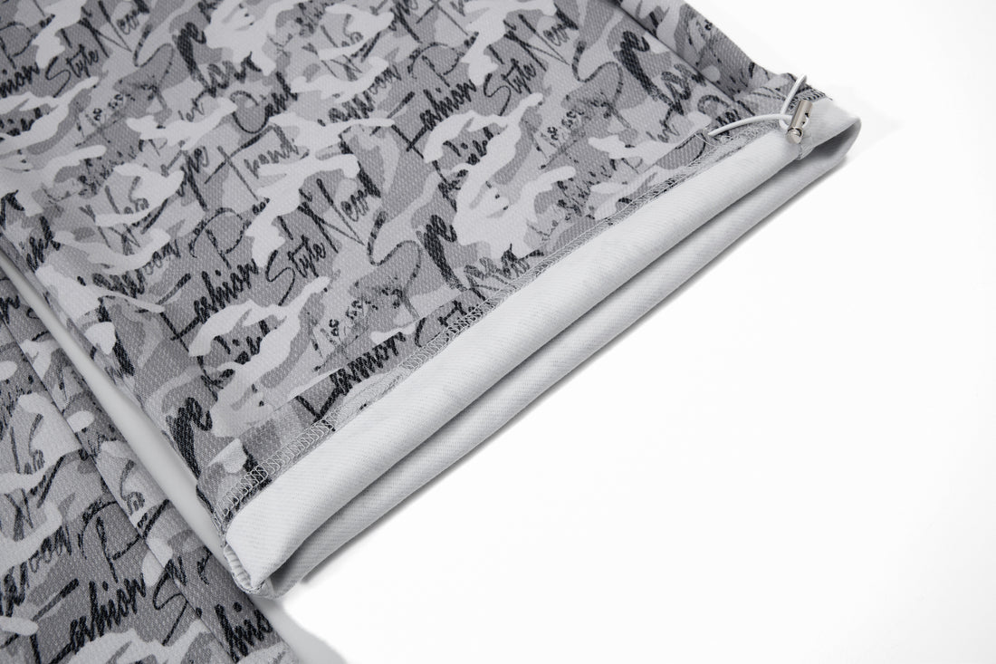 3-6-5.shop Camo Script Wide-Leg Pants