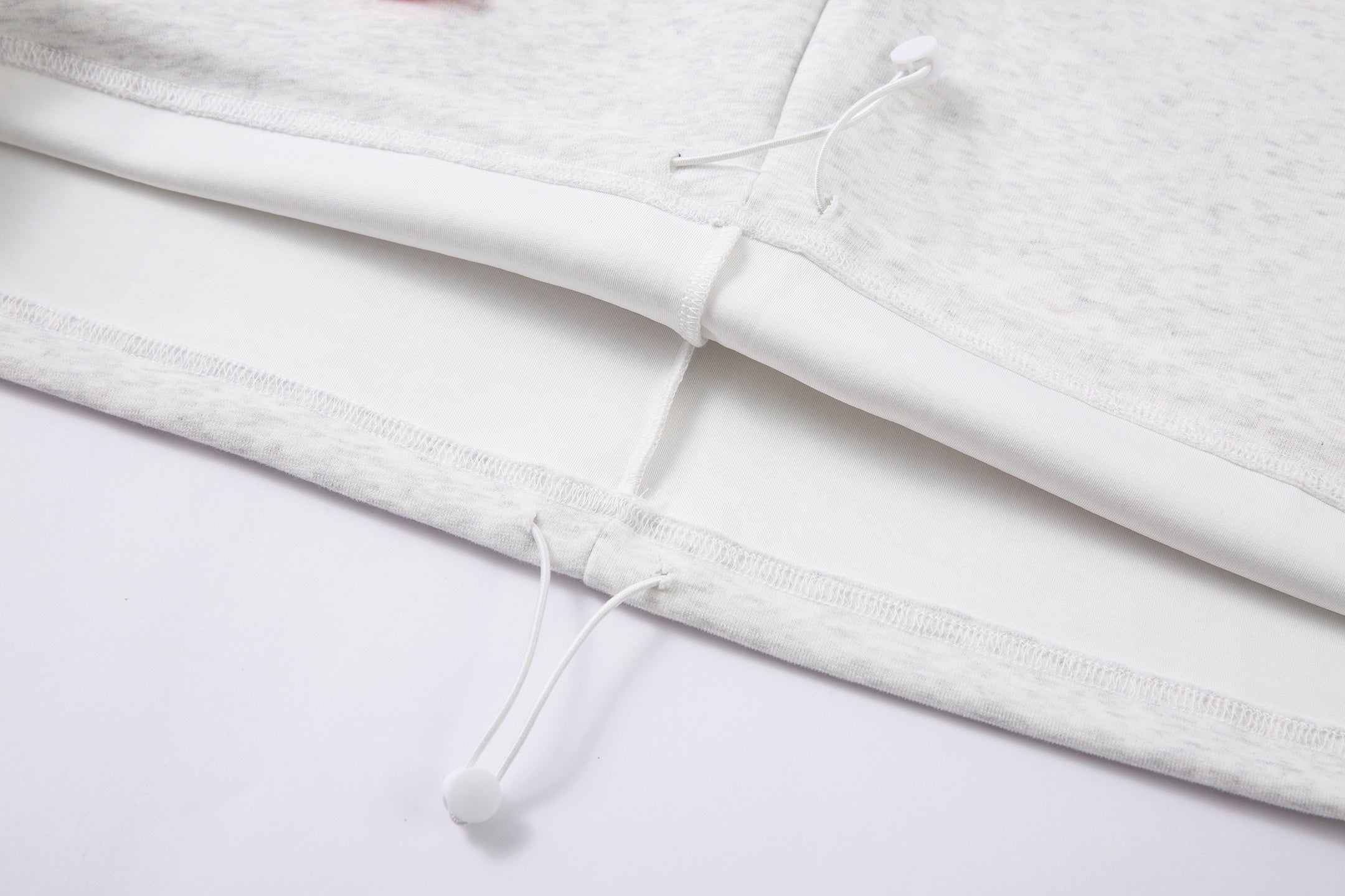 3-6-5.shop Color-Block Scarf Hooded Zip Jacket