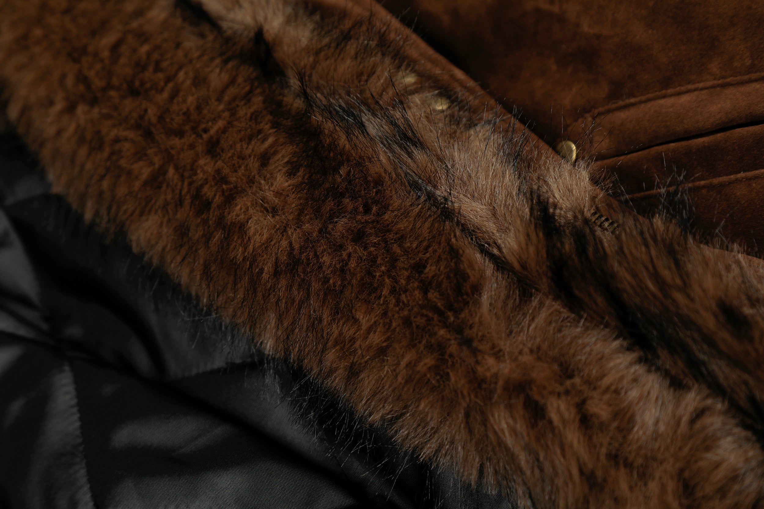 3-6-5.shop Faux Suede Fur-Lined Jacket