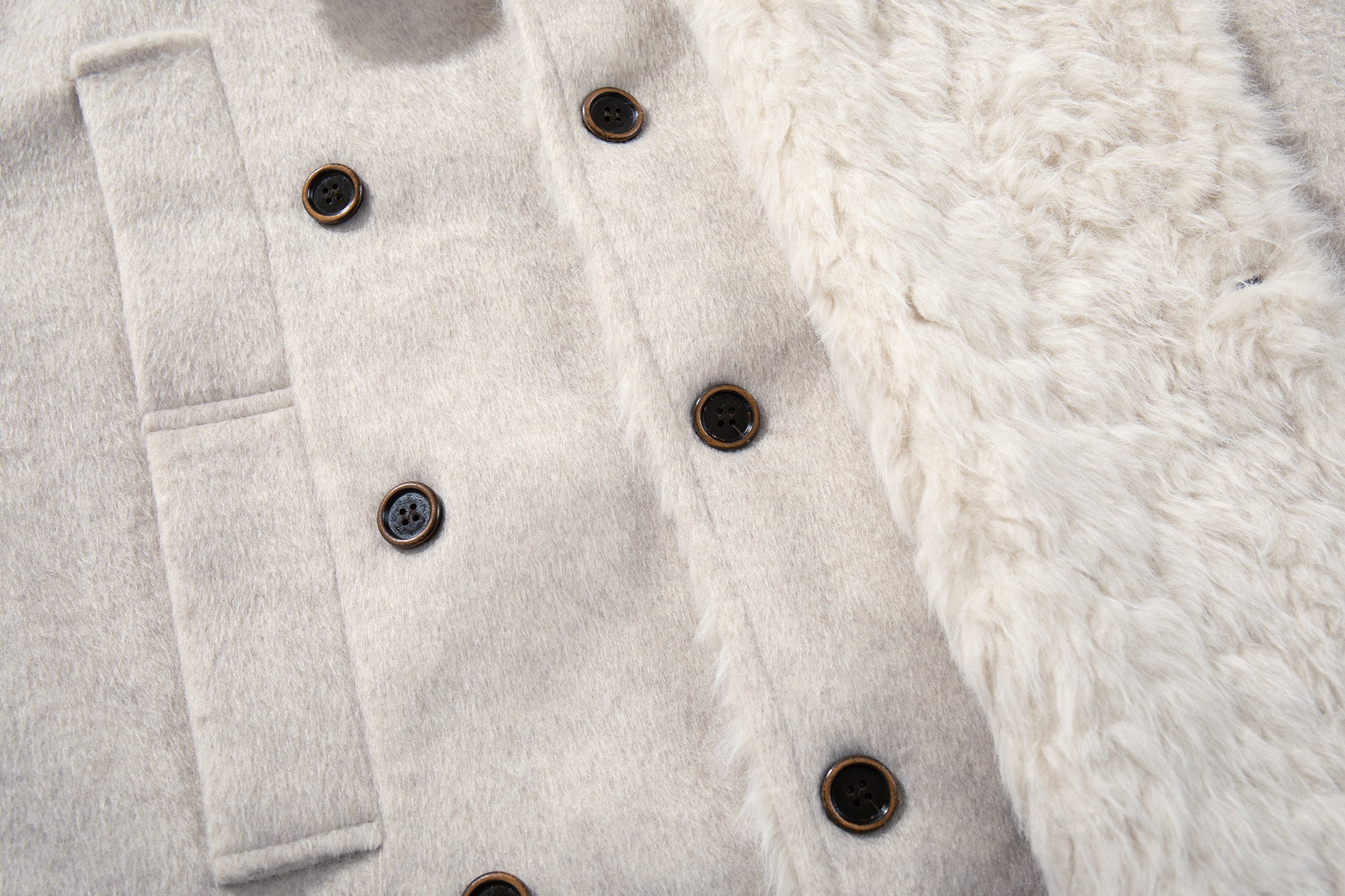 3-6-5.shop Fur-Collar Belted Jacket