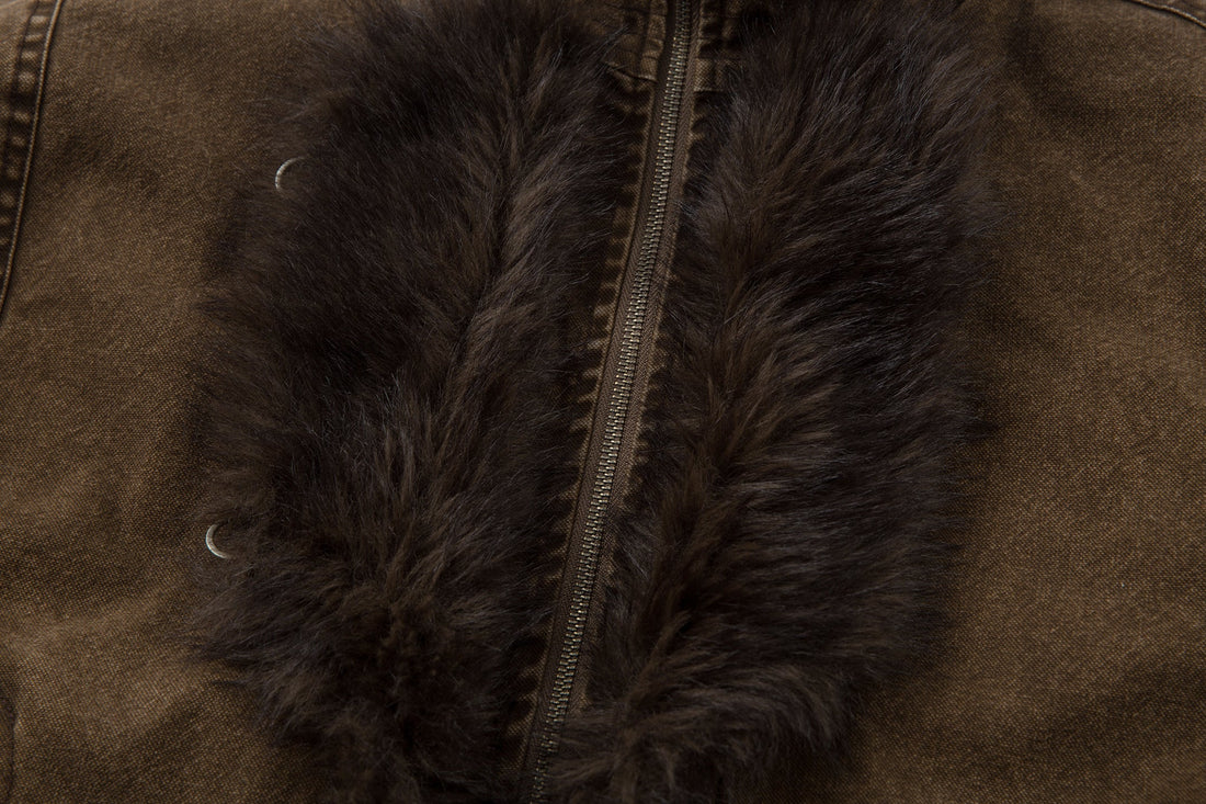 3-6-5.shop Toggle Fur-Lined Jacket