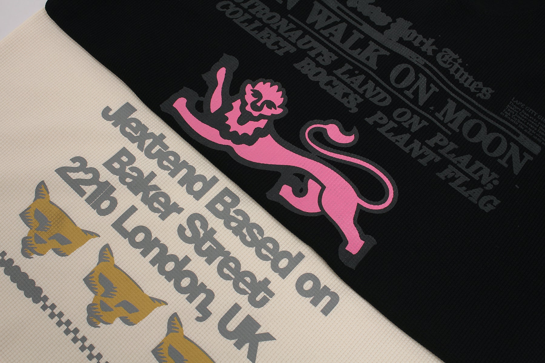 3-6-5.shop Vintage Newspaper Graphic Waffle Tee