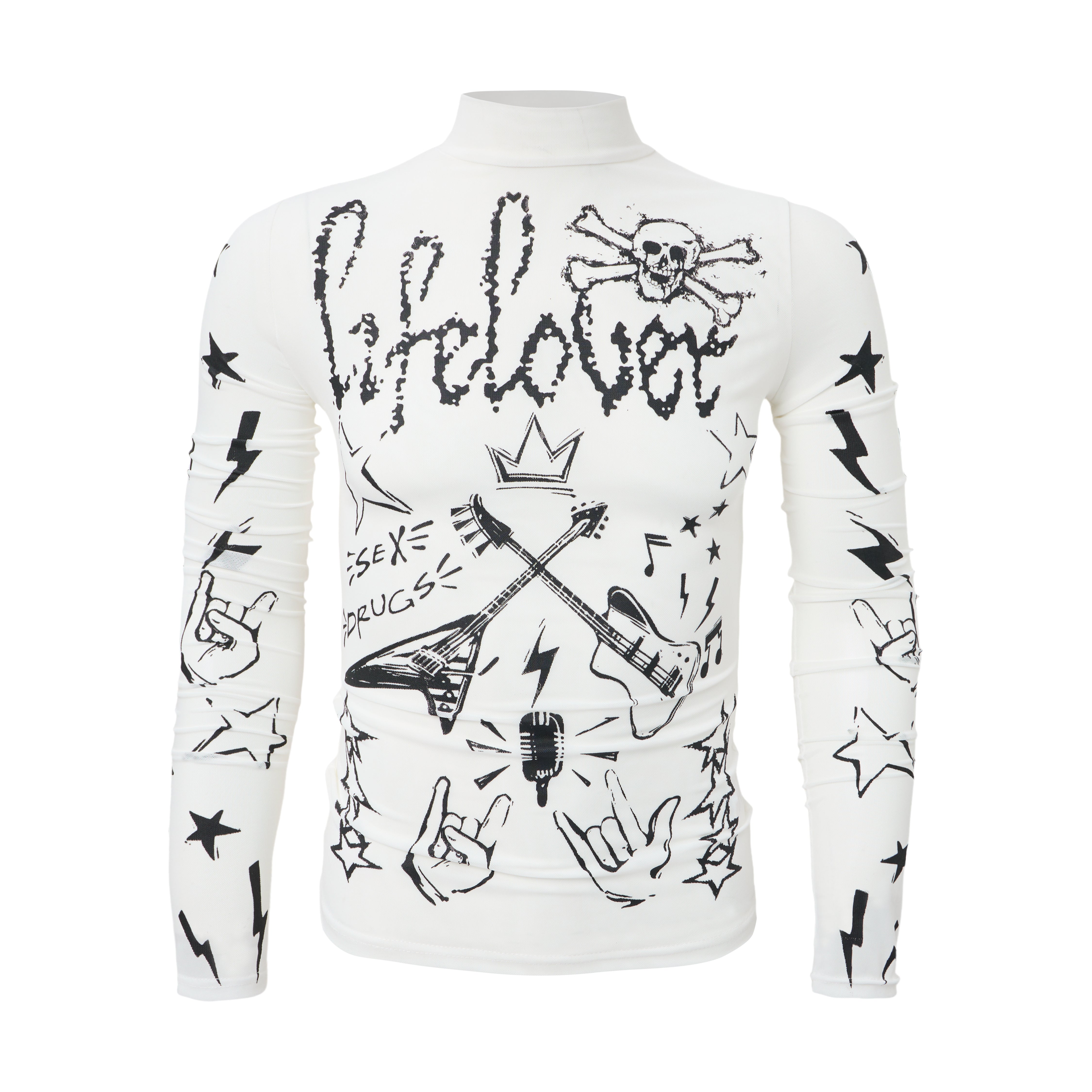3-6-5.shop Graphic Long Sleeve Top
