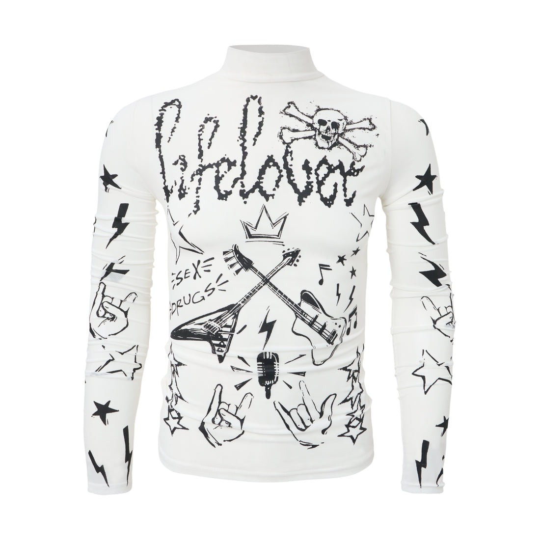 3-6-5.shop Graphic Long Sleeve Top