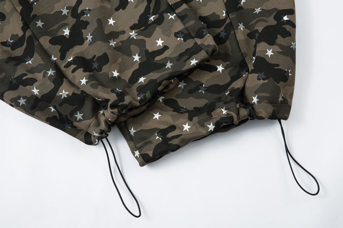 3-6-5.shop Star Camo Wide-Leg Sweatpants