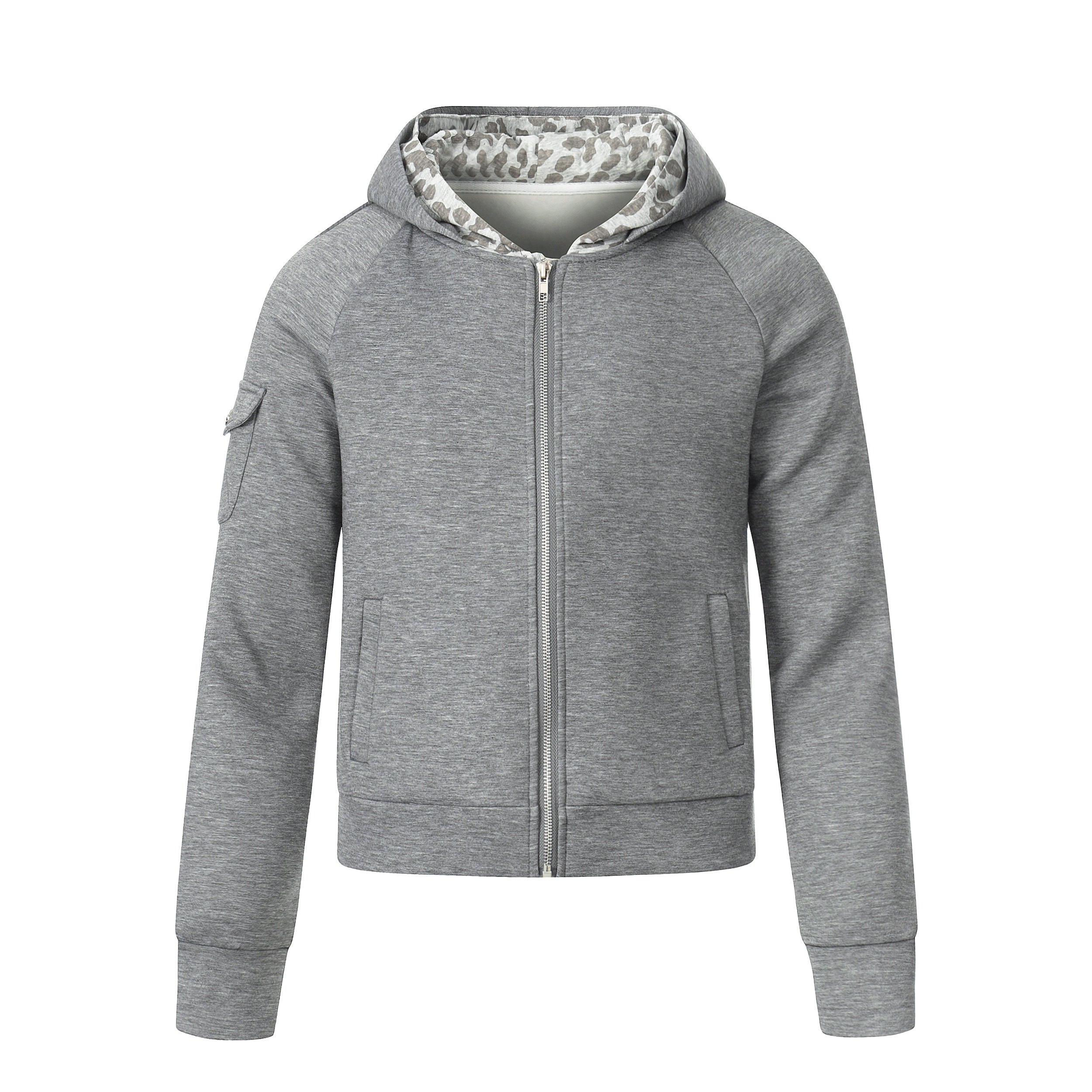 3-6-5.shop Layered Zip-Up Hoodie