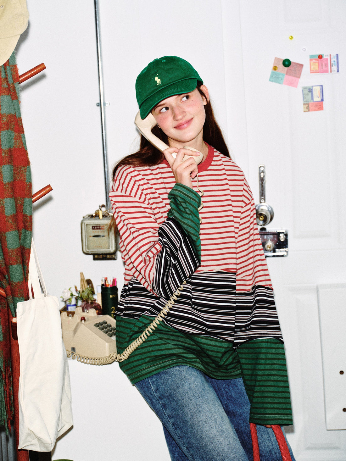 3-6-5.shop Striped Long Sleeve Tee