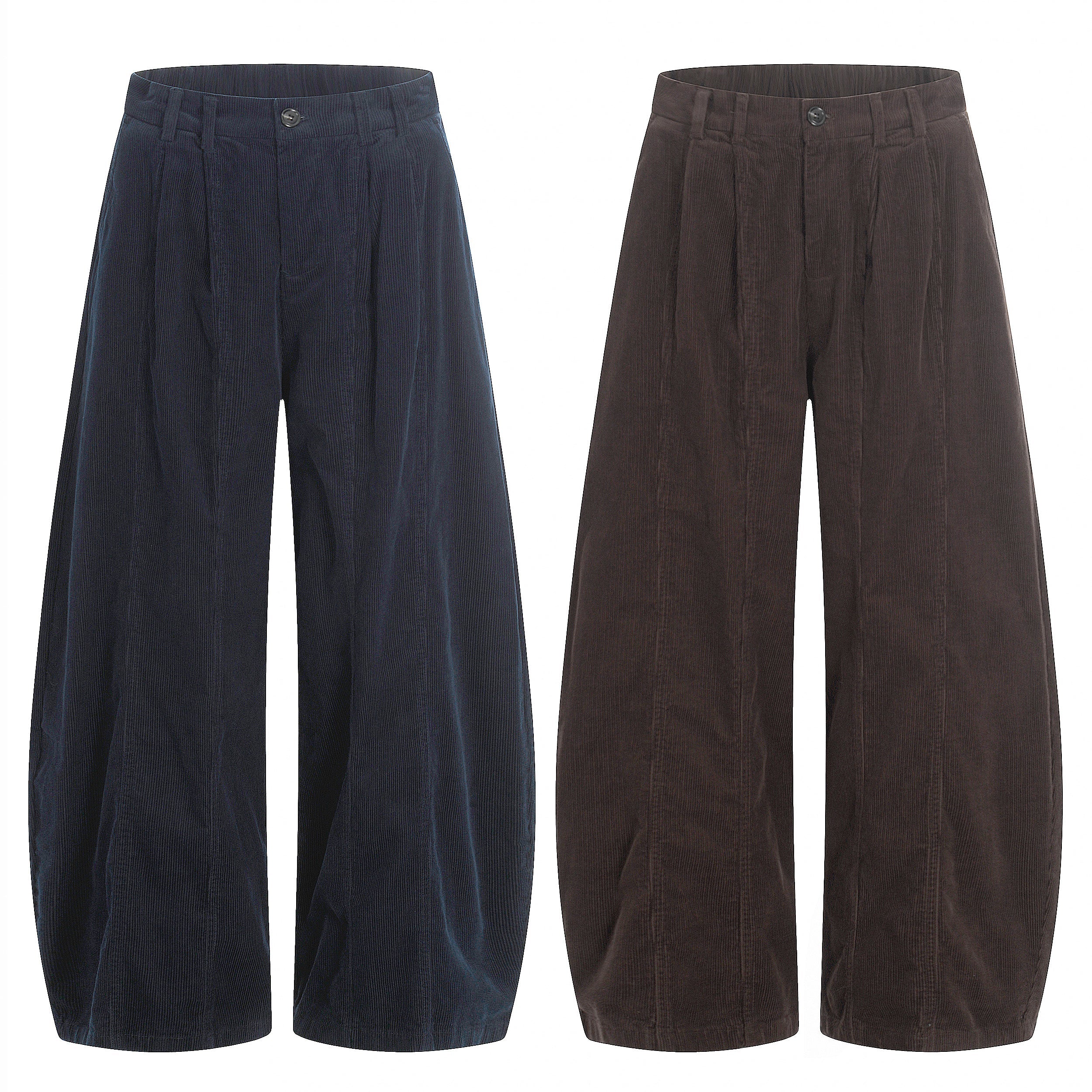 3-6-5.shop Wide-Leg Corduroy Pants