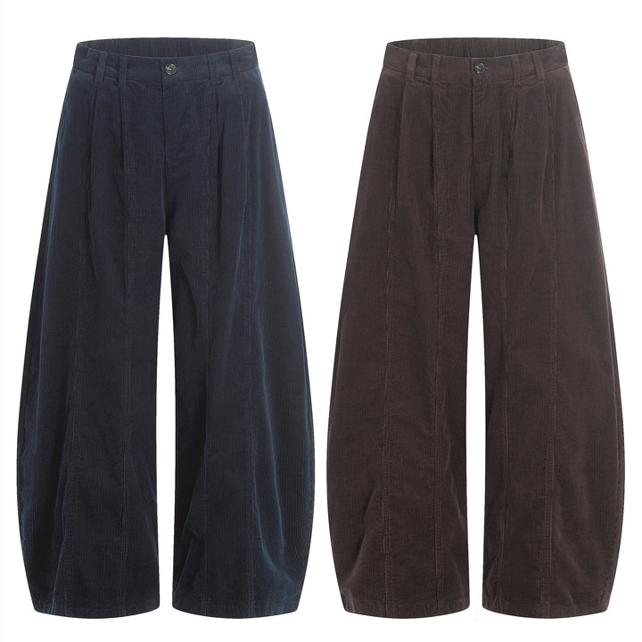 3-6-5.shop Wide-Leg Corduroy Pants
