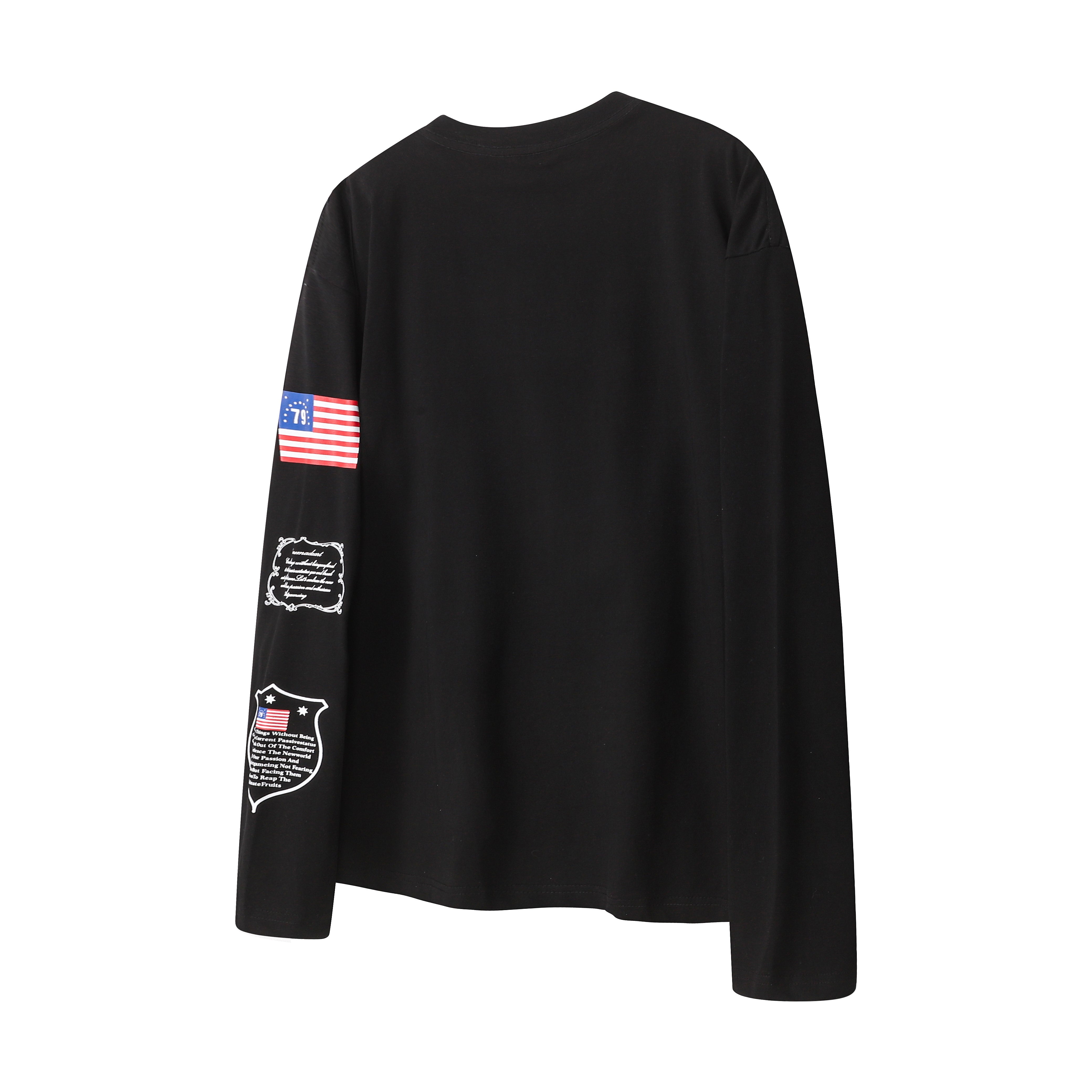 3-6-5.shop Homemade Flag Graphic Long Sleeve Tee