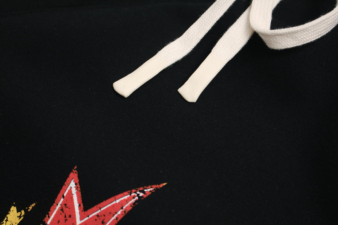 3-6-5.shop Fleece-Lined Glitter Star Wide-Leg Sweatpants