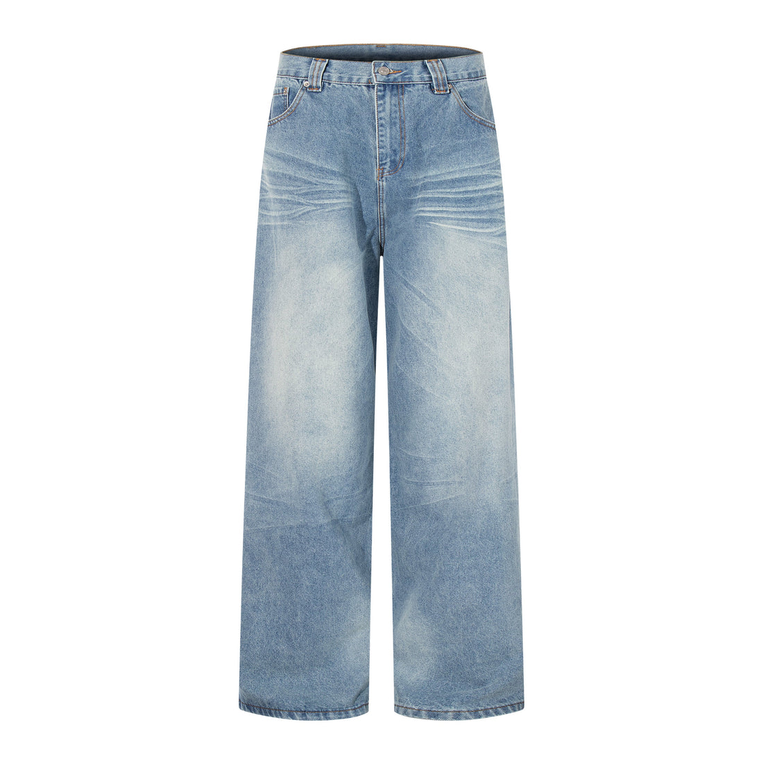 3-6-5.shop Washed Wide-Leg Denim Pants