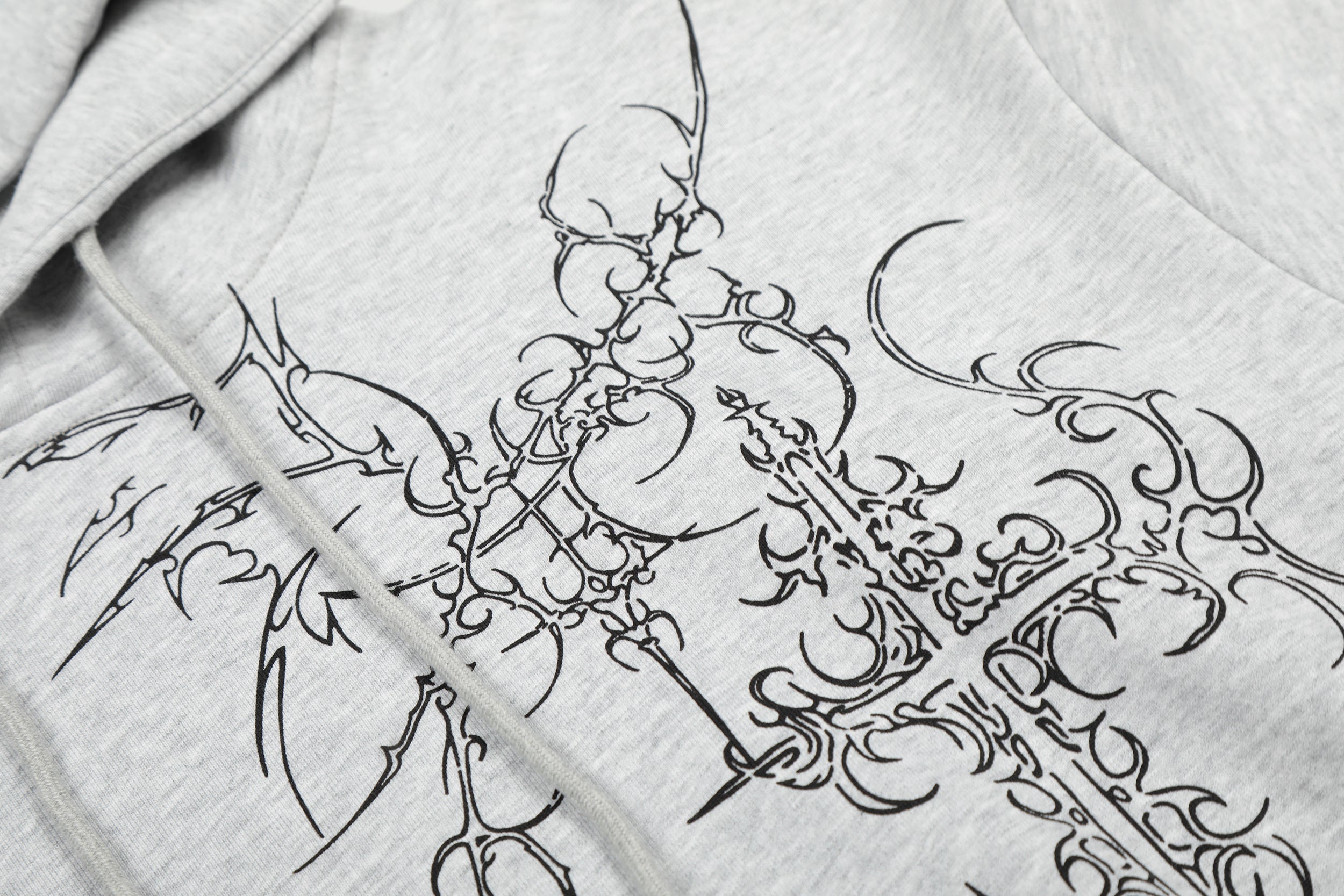 3-6-5.shop Gothic Cross Graphic Hoodie