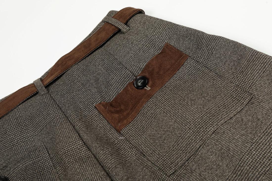 3-6-5.shop Vintage Wide-Leg Suit Pants