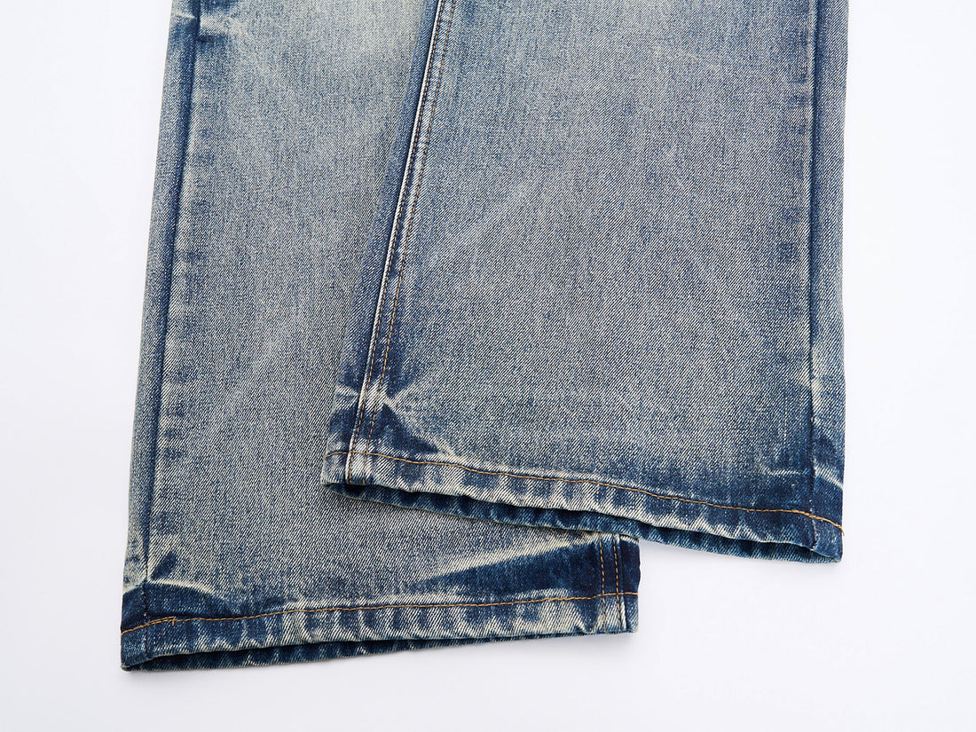 3-6-5.shop Vintage Washed Wide-Leg Jeans