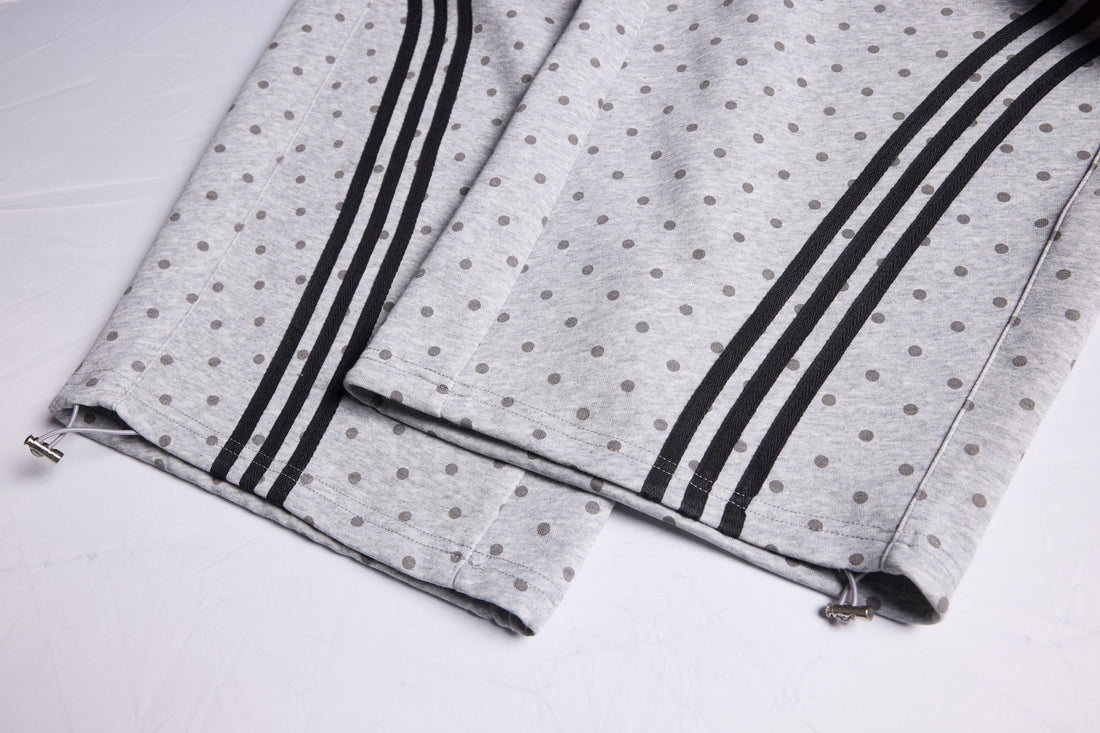 3-6-5.shop Polka Dot Wide-Leg Sweatpants