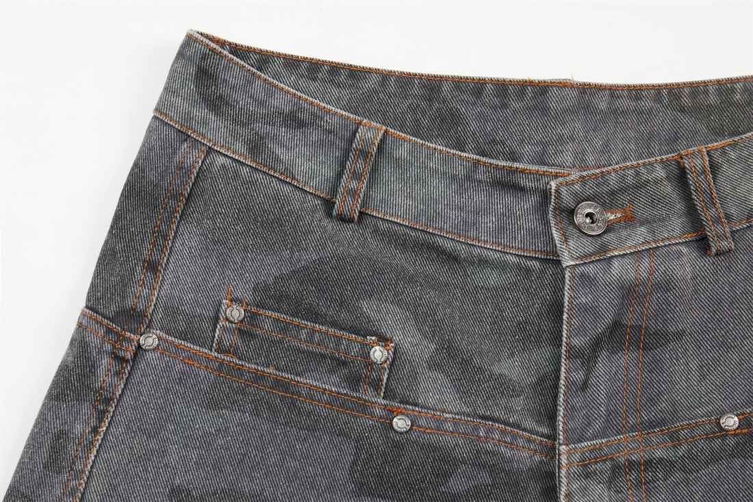 3-6-5.shop Desert Camo Barrel Jeans