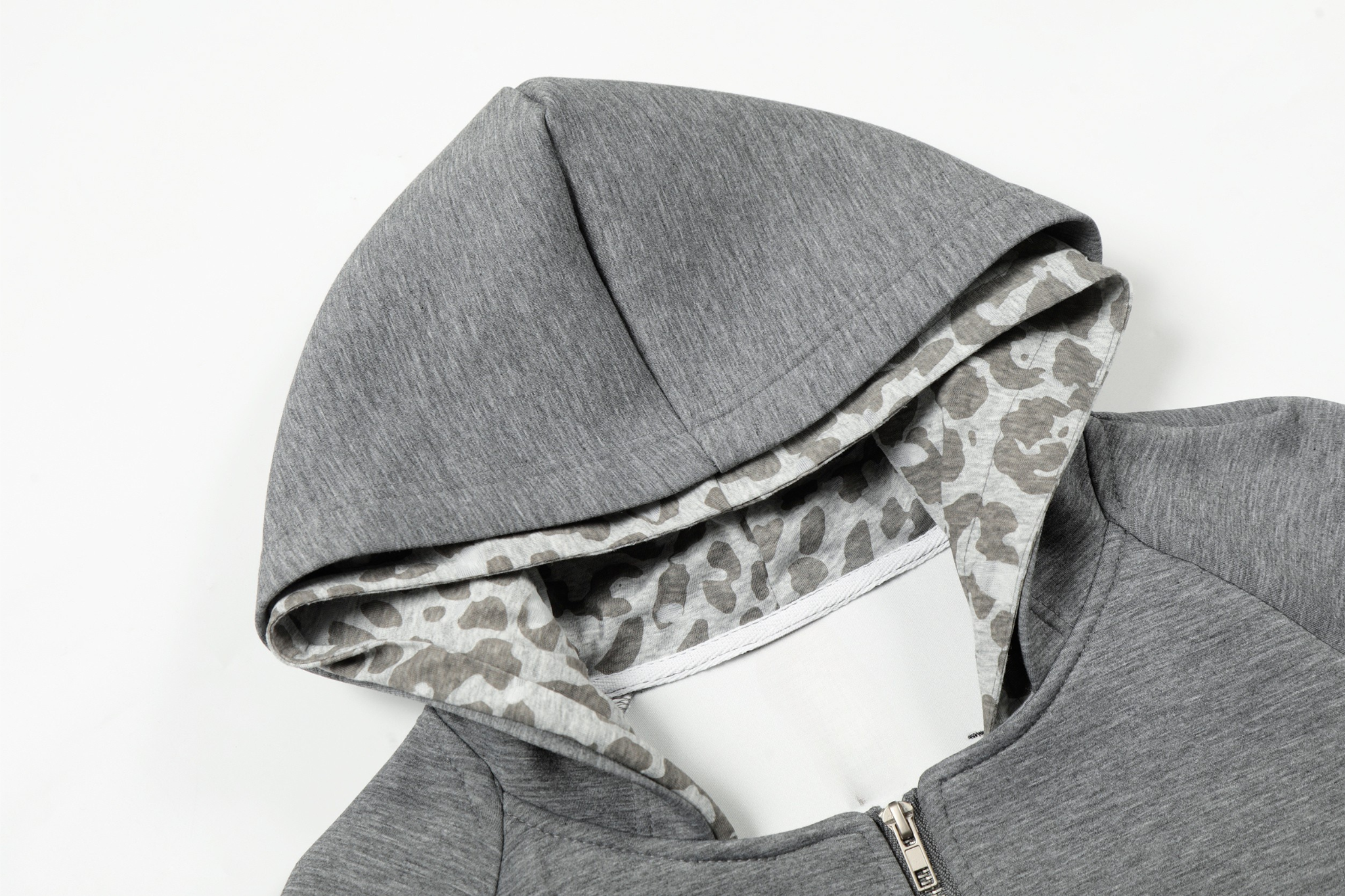 3-6-5.shop Layered Zip-Up Hoodie