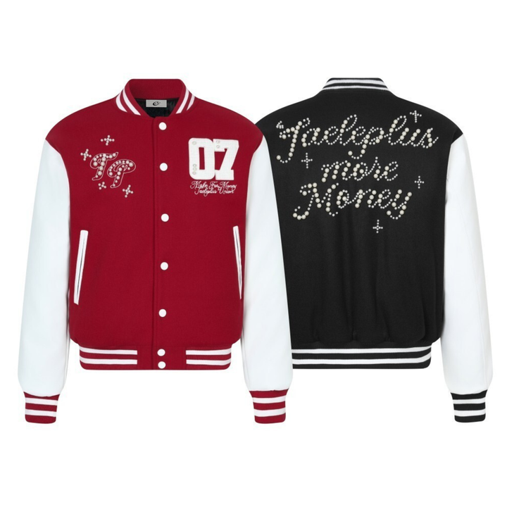 3-6-5.shop Pearl Varsity Jacket