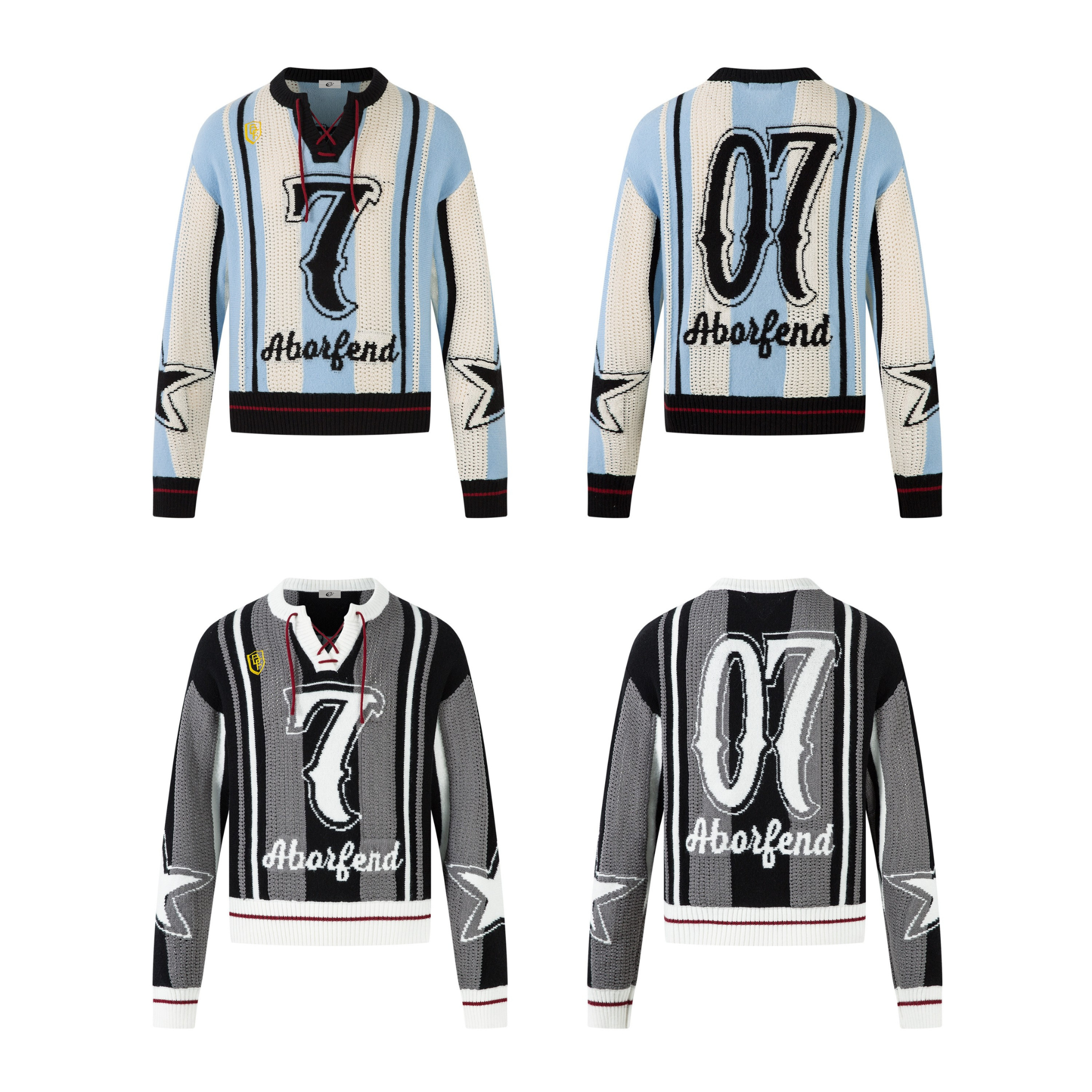 3-6-5.shop Varsity Stripe Knit Sweater