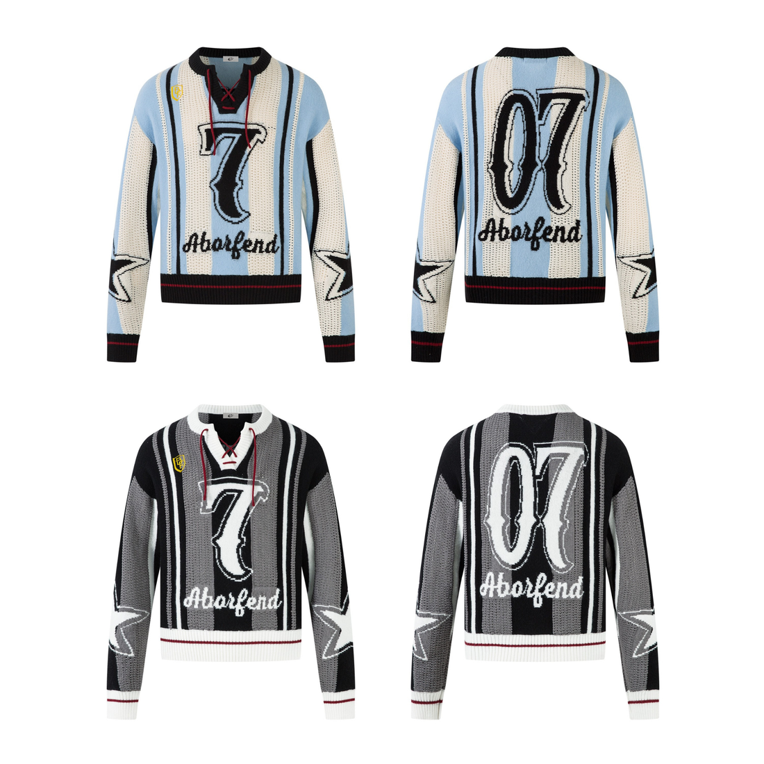 3-6-5.shop Varsity Stripe Knit Sweater