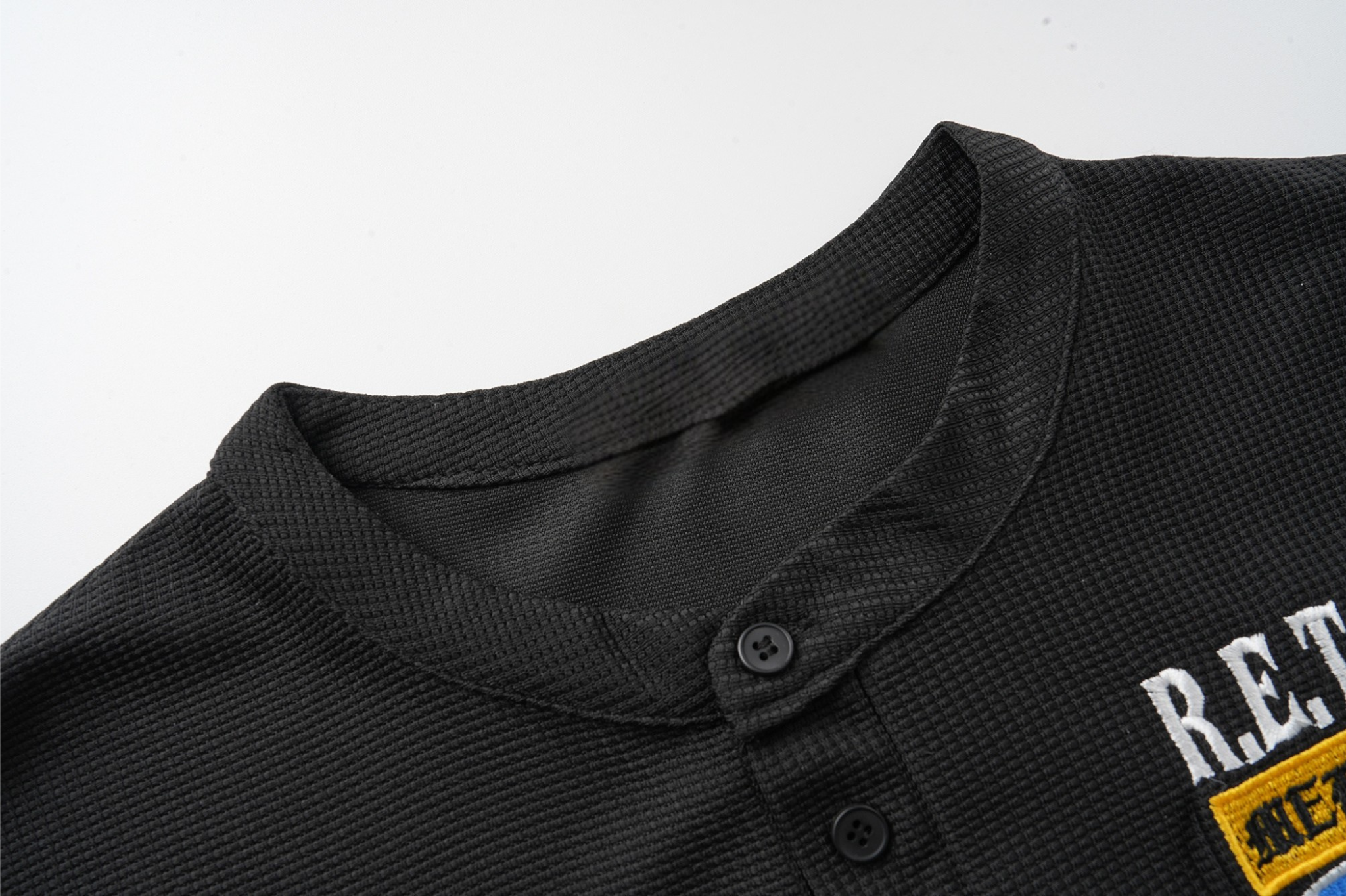 3-6-5.shop Retro Henley Long Sleeve Tee