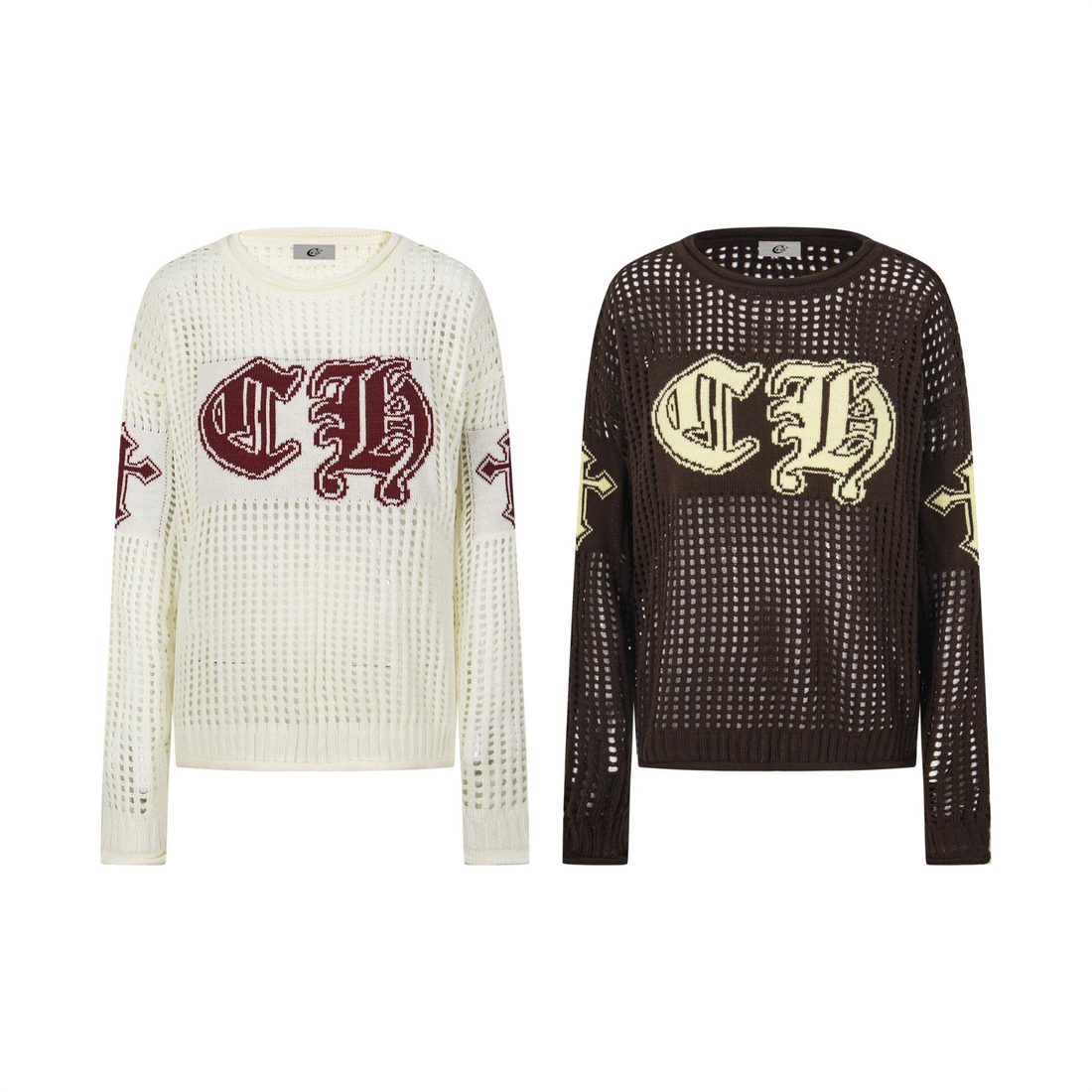 3-6-5.shop Hollow Knit Crewneck Sweater