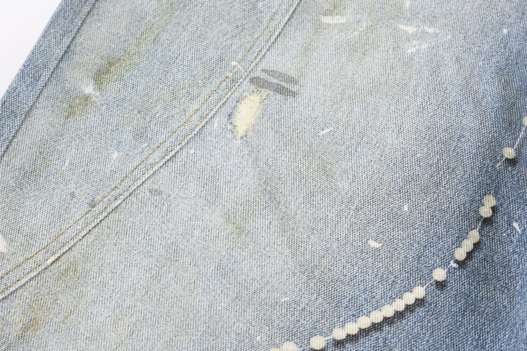 3-6-5.shop Tie-Detailed Washed Barrel Jeans