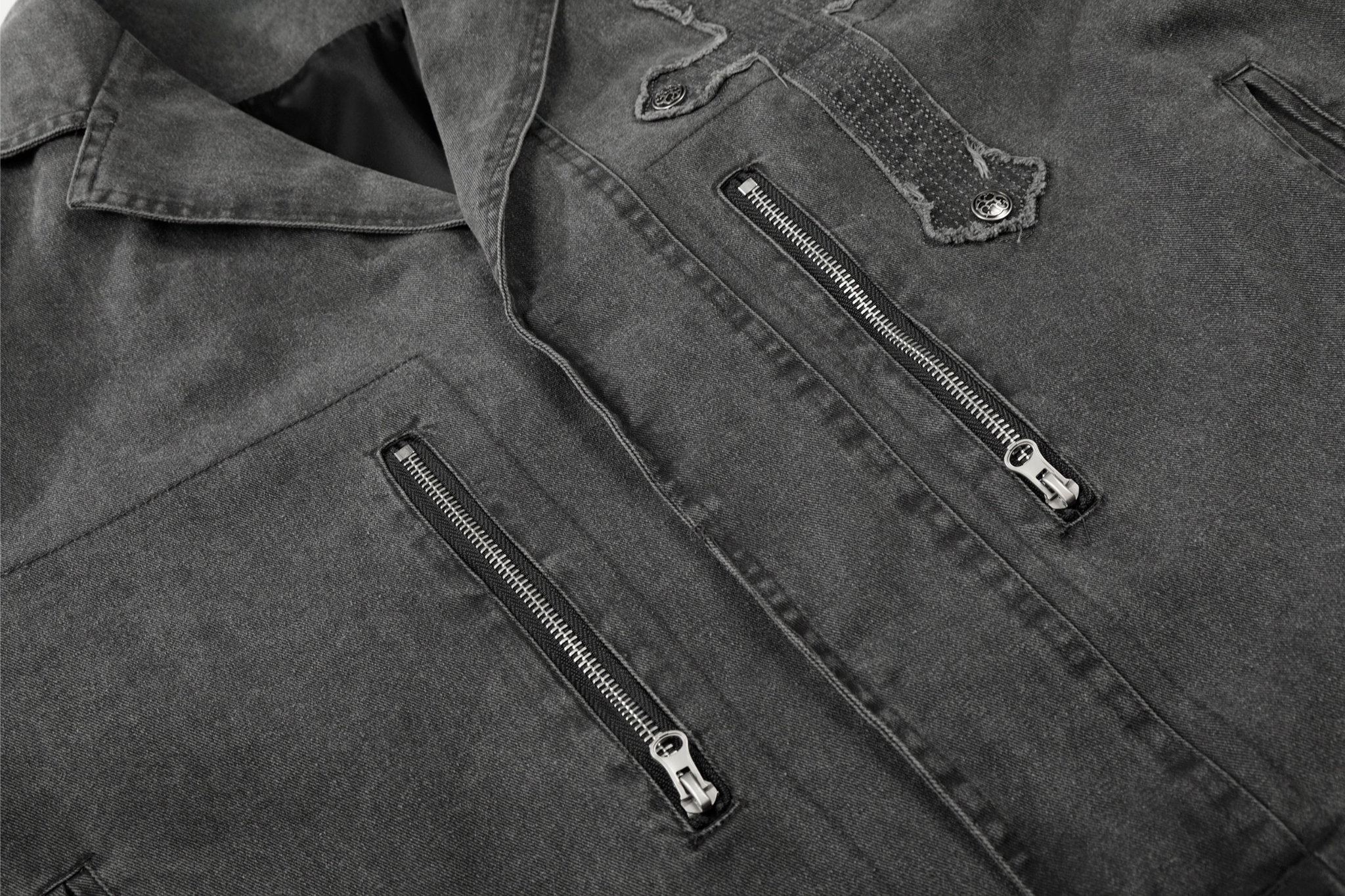 3-6-5.shop Vintage Cross Detail Jacket