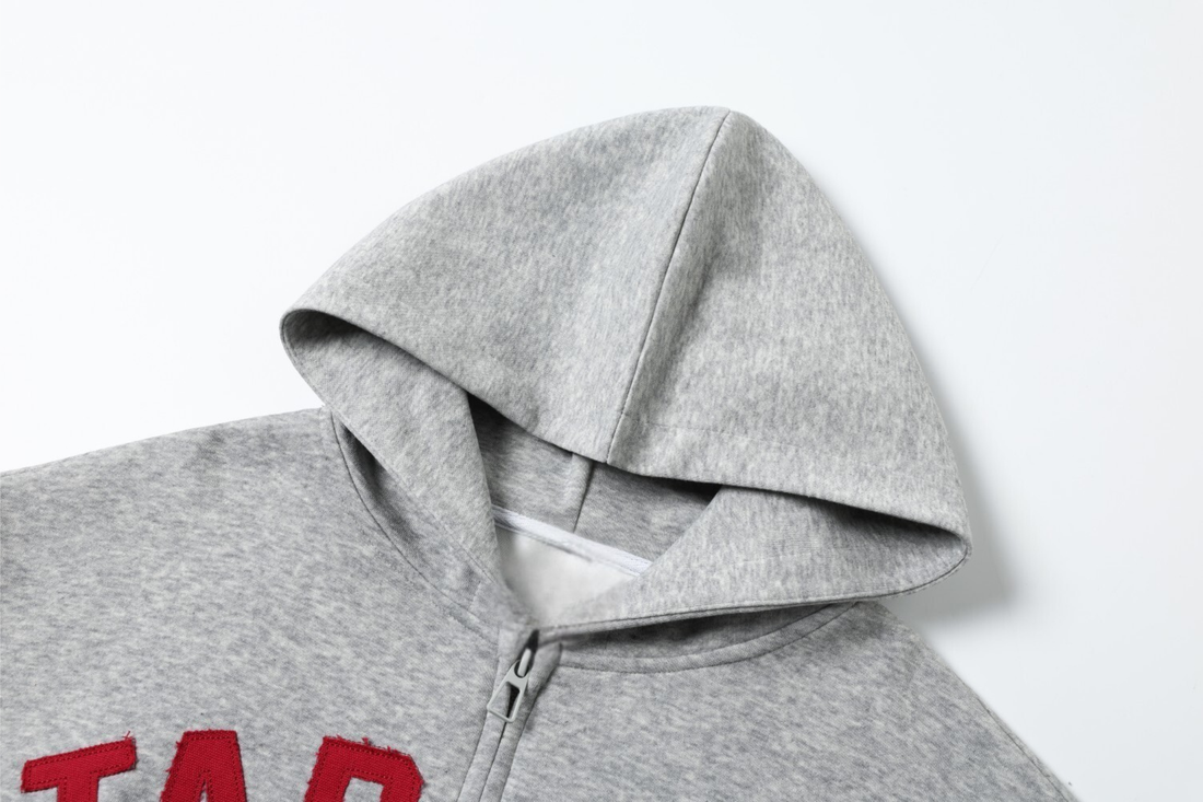 3-6-5.shop Zip-Up Graphic Hoodie