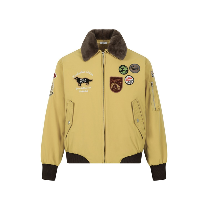 3-6-5.shop Aviation Patch Bomber Jacket