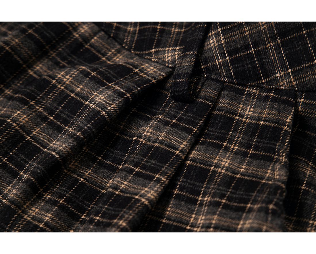 3-6-5.shop Plaid Cargo Shorts