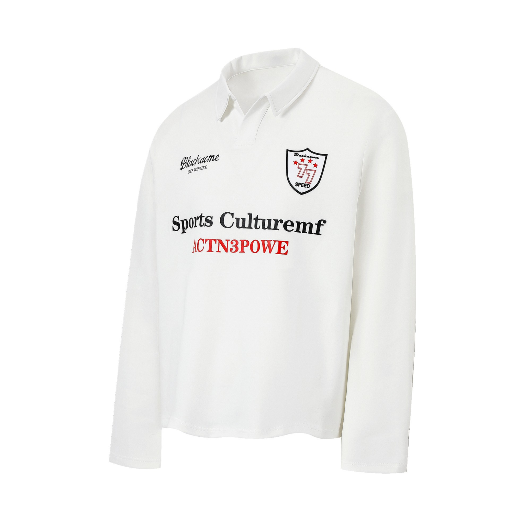 3-6-5.shop Sports Crest Long-Sleeve Polo