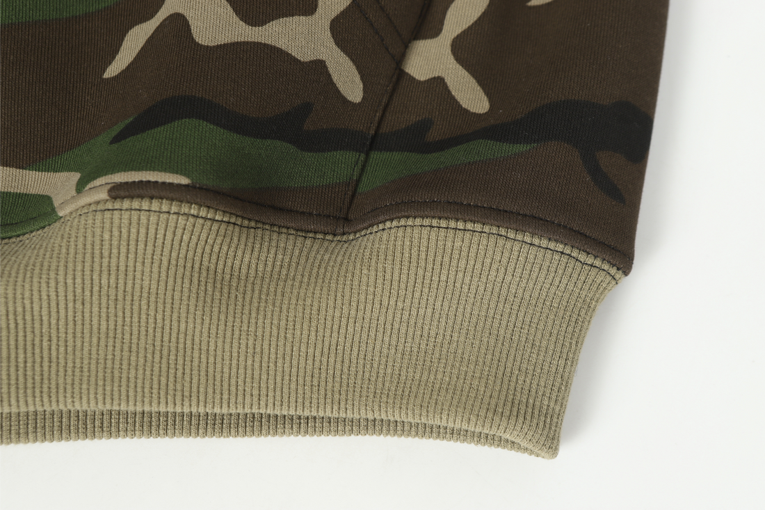 3-6-5.shop Camo Angel Graphic Zip Hoodie