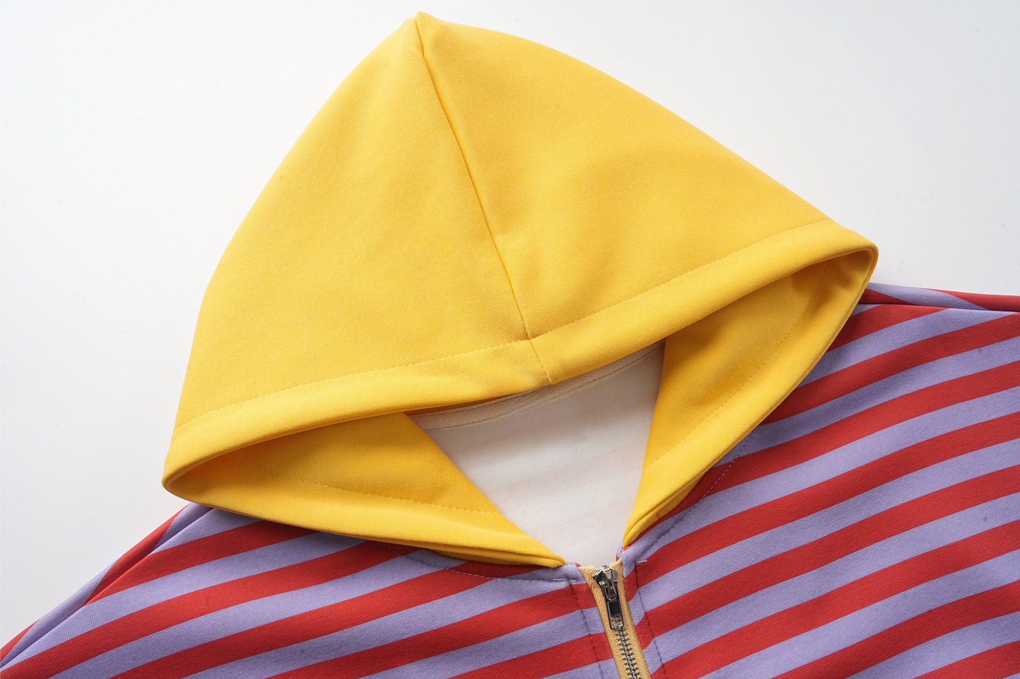 3-6-5.shop Striped Zip-Up Hoodie