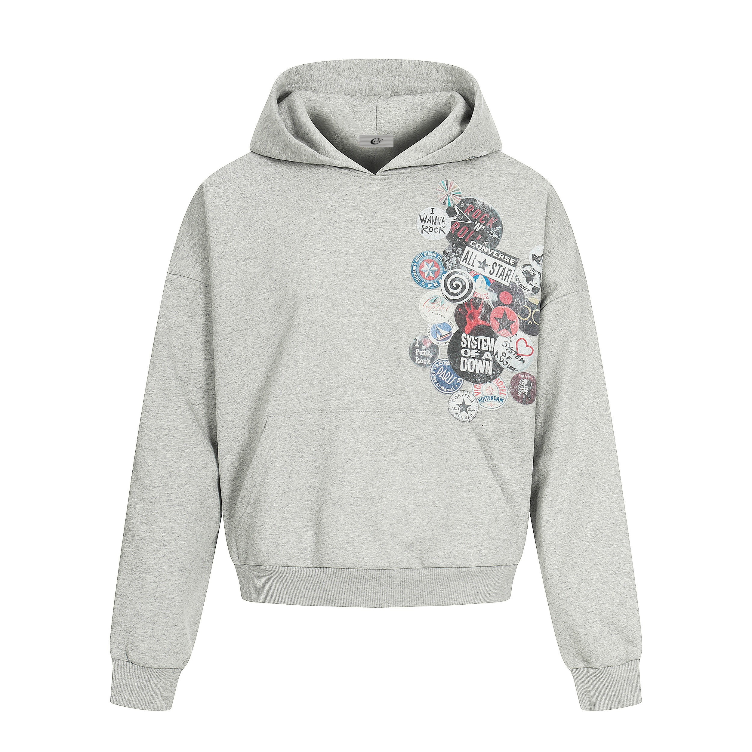 3-6-5.shop Graphic Badge Hoodie
