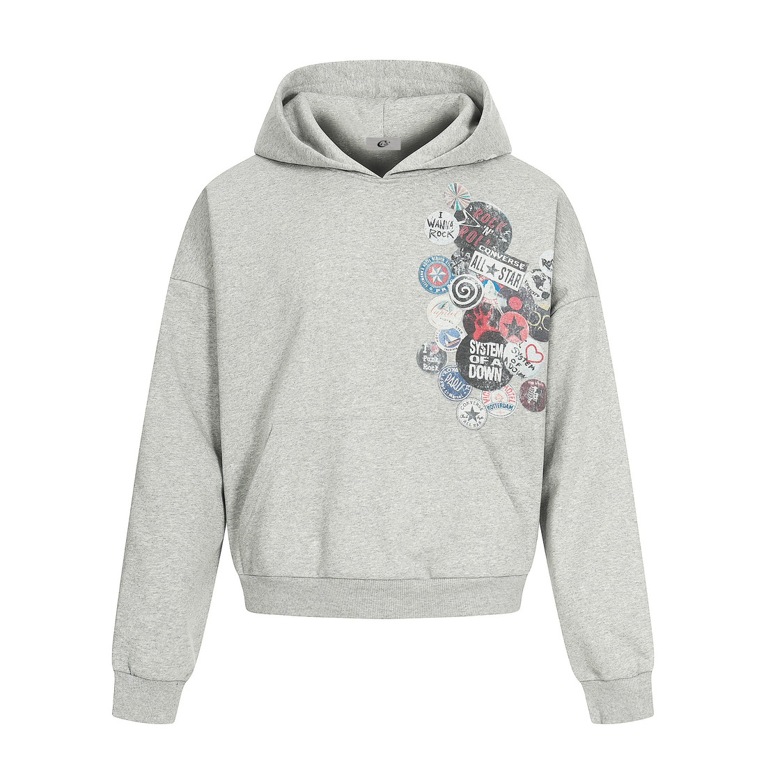 3-6-5.shop Graphic Badge Hoodie