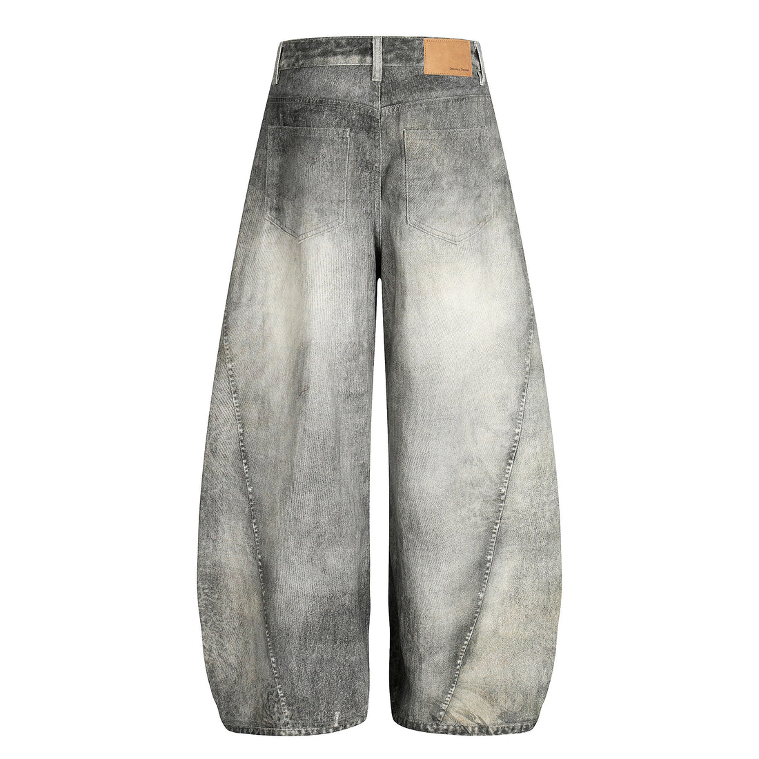 3-6-5.shop Washed Curved Denim Pants