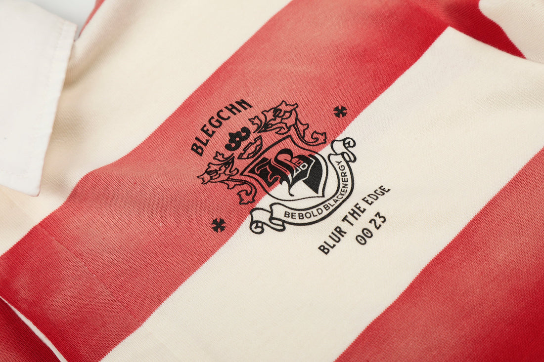 3-6-5.shop Striped Long Sleeve Rugby Shirt