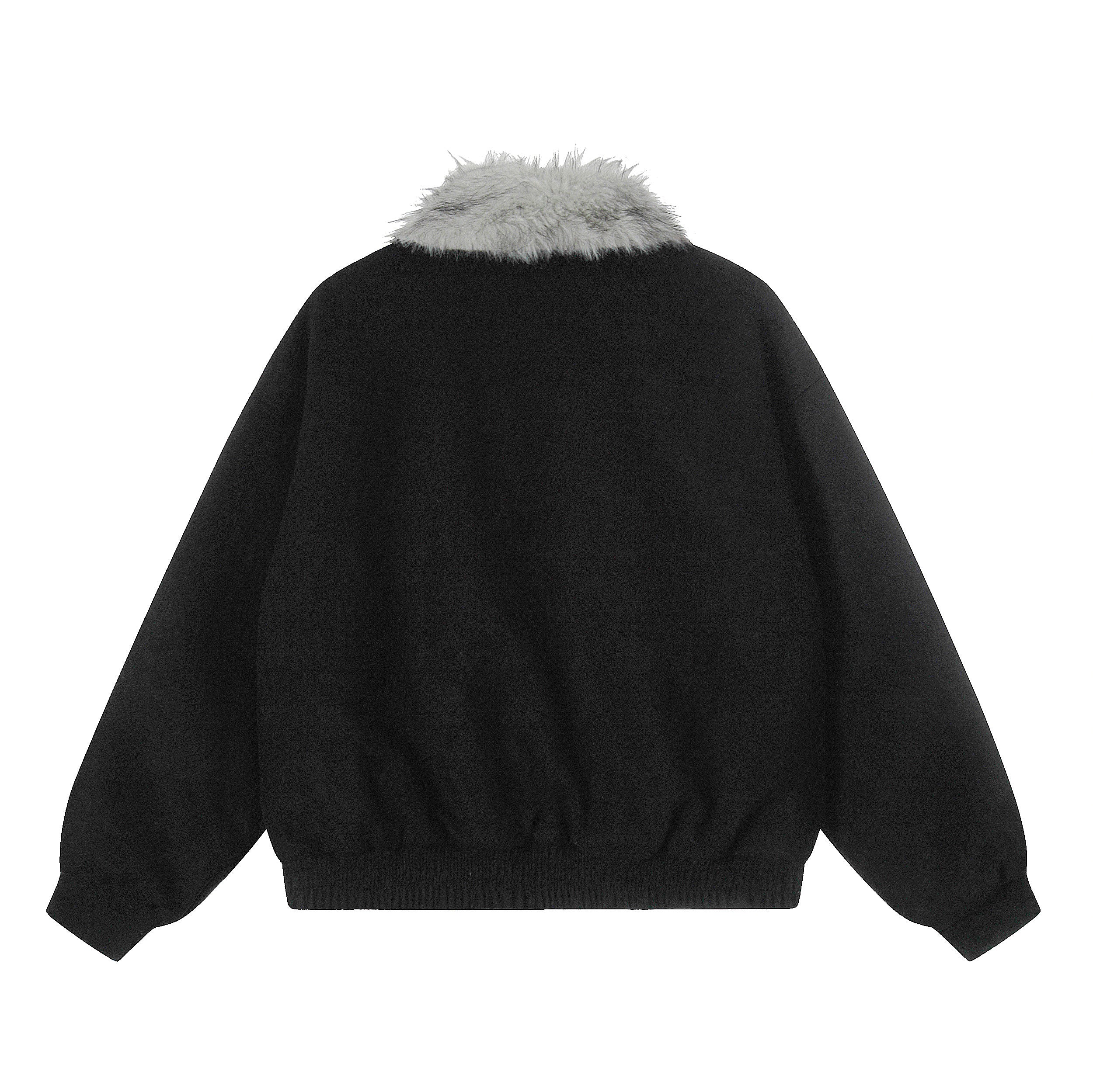 3-6-5.shop Patchwork Fur-Lined Jacket