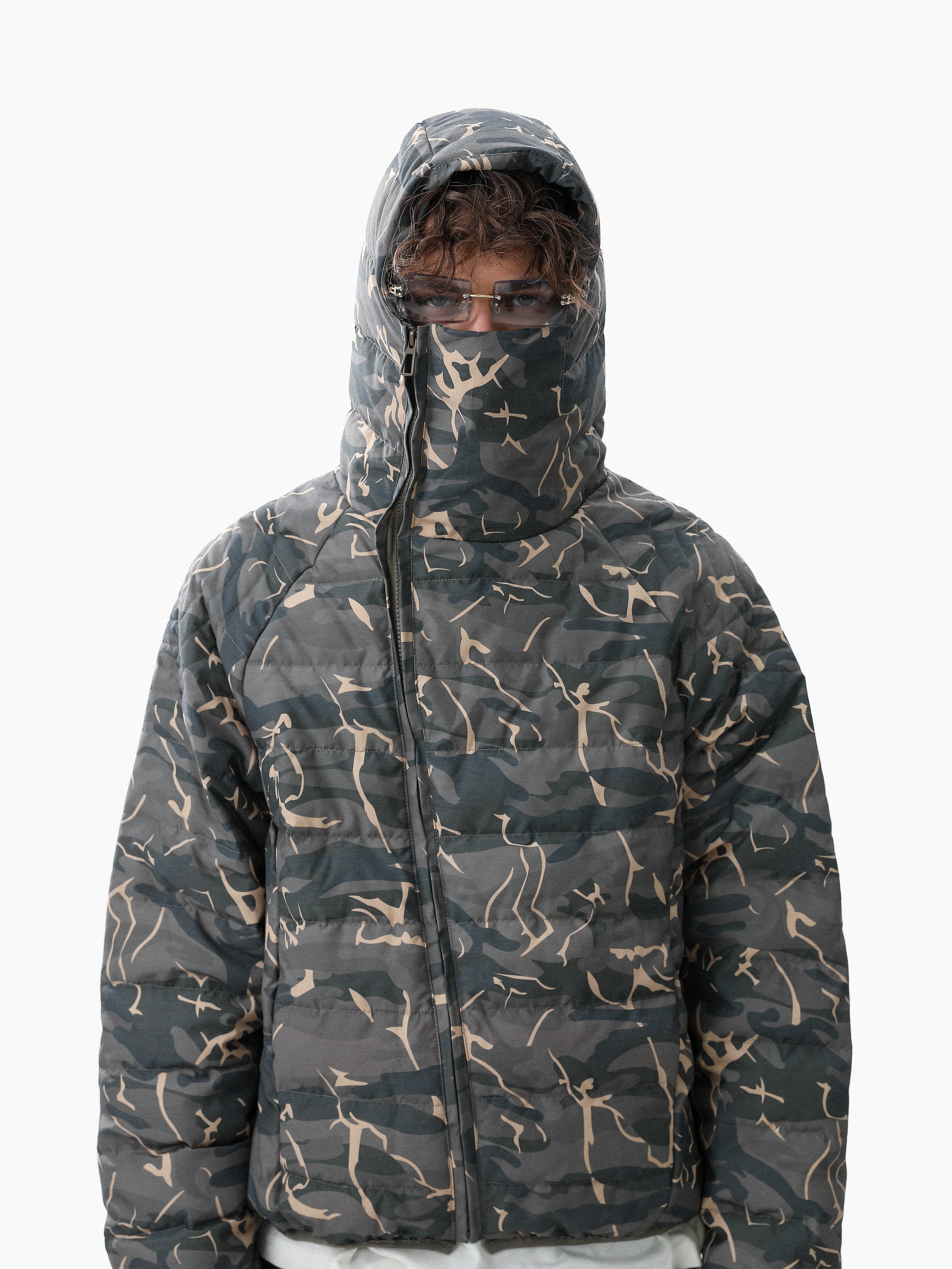 3-6-5.shop Camo Down Puffer Jacket