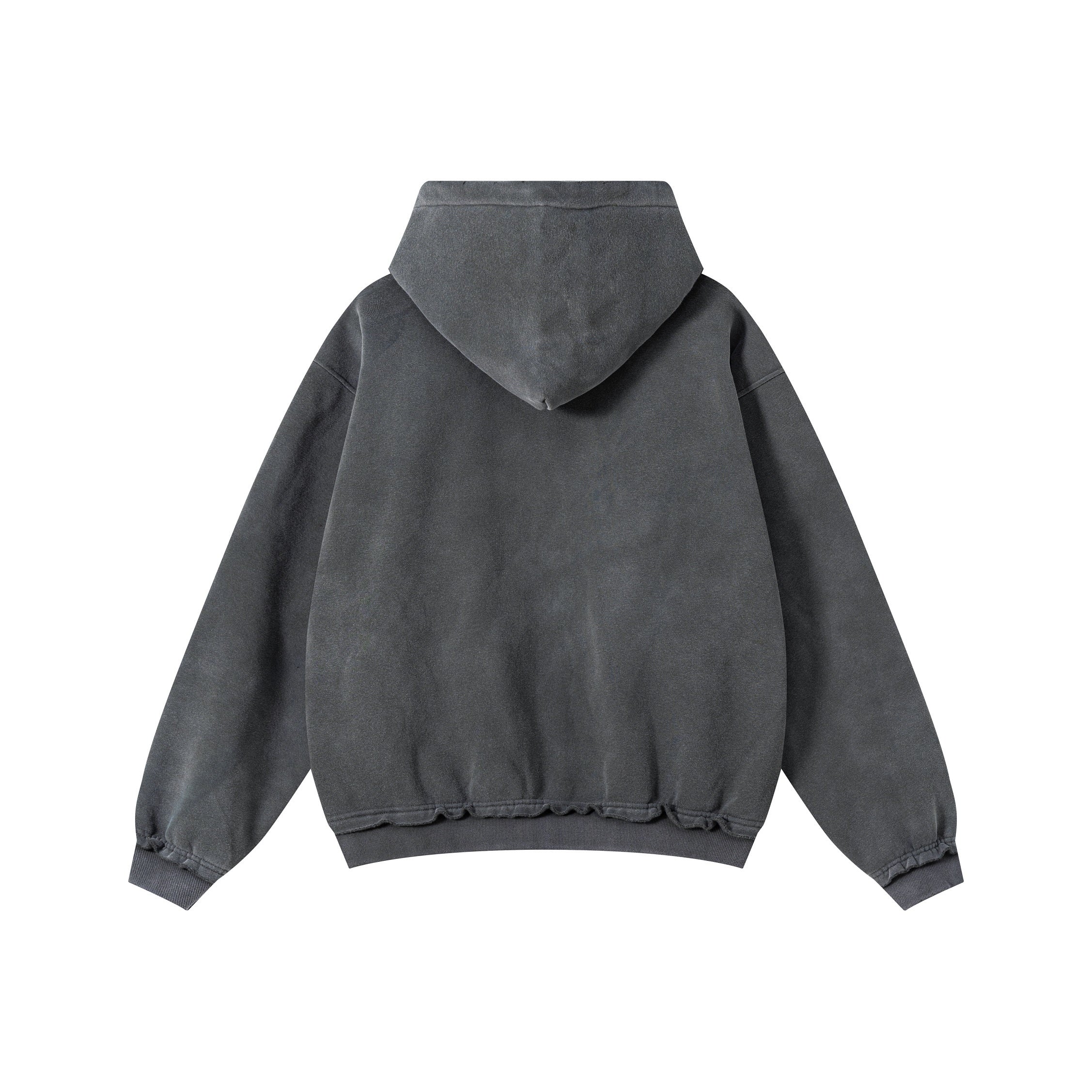 3-6-5.shop Vintage Wash Graphic Zip Hoodie