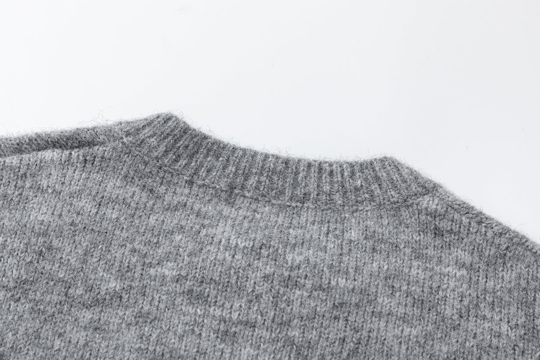 3-6-5.shop Minimal Wool Blend Knit Cardigan