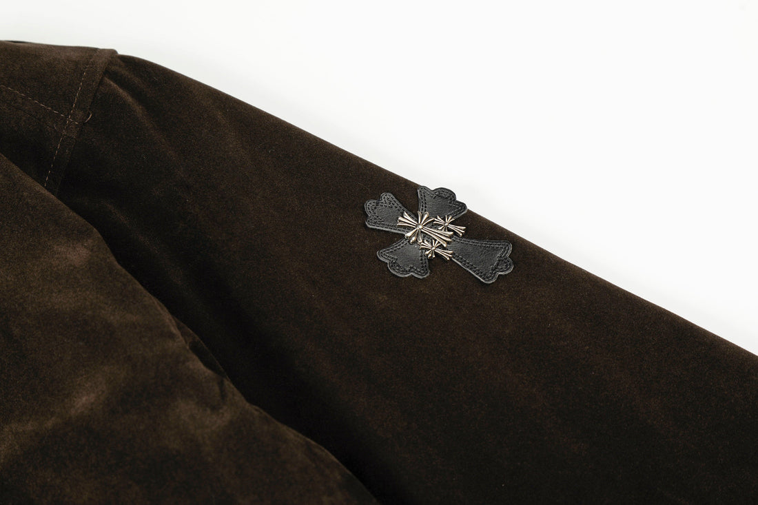 3-6-5.shop Faux Fur Collar Suede-Texture Jacket