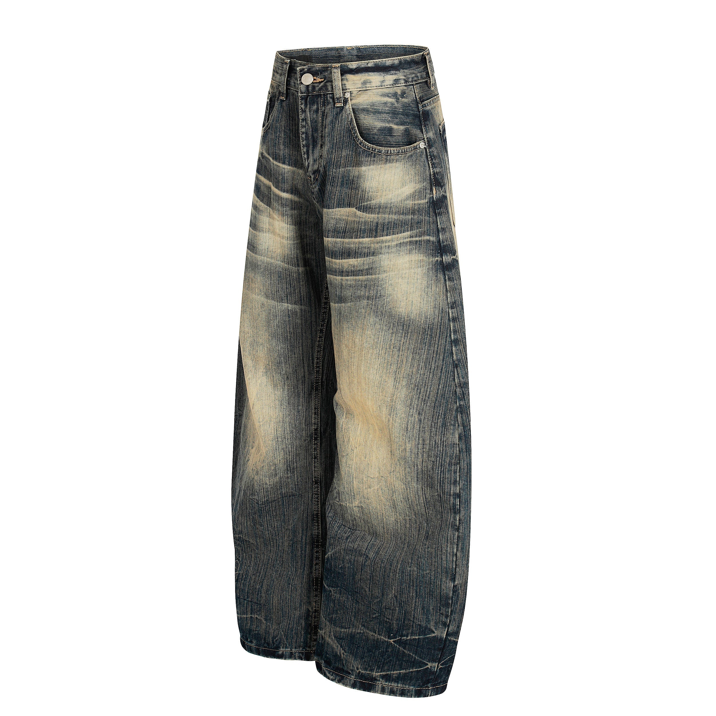 3-6-5.shop Vintage Washed Loose Denim Pants